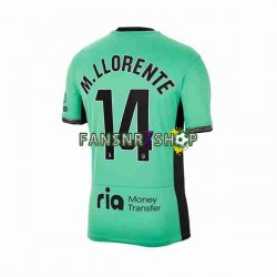 Atlético Madrid fußball trikot 2 Marcos Llorente 14 Herren Ausweich 2023-2024 Kurzarm