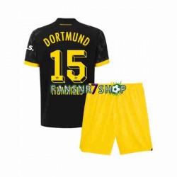Borussia Dortmund fußball trikot Mats Hummels 15 Kinder Auswärts 2023-2024 Kurzarm