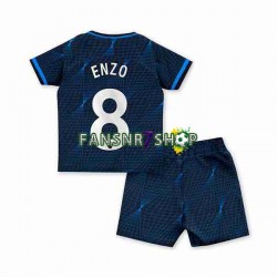 Chelsea fußball trikot Enzo Fernandez 8 Kinder Auswärts 2023-2024 Kurzarm