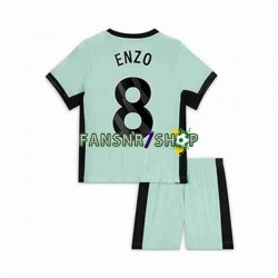 Chelsea fußball trikot Enzo Fernandez 8 Kinder Ausweich 2023-2024 Kurzarm