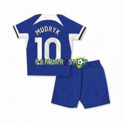 Chelsea fußball trikot Mykhaylo Mudryk 10 Kinder Heim 2023-2024 Kurzarm