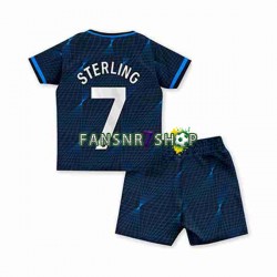 Chelsea fußball trikot Raheem Sterling 7 Kinder Auswärts 2023-2024 Kurzarm