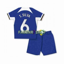 Chelsea fußball trikot T.SILVA 6 Kinder Heim 2023-2024 Kurzarm