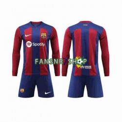 FC Barcelona fußball trikot Kinder Heim 2023-2024 Langarm