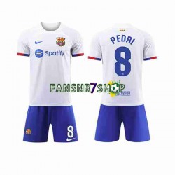 FC Barcelona fußball trikot Pedri 8 Kinder Auswärts 2023-2024 Kurzarm