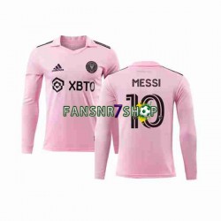 Inter Miami fußball trikot Lionel Messi 10 Herren Heim 2023-2024 Langarm