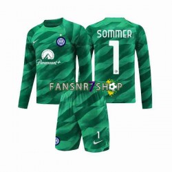 Inter Mailand fußball trikot Sommer 1 Torhüter Kinder Auswärts 2023-2024 Langarm