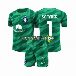 Inter Mailand fußball trikot Sommer 1 Torhüter Kinder Auswärts 2023-2024 Kurzarm