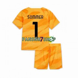 Inter Mailand fußball trikot Sommer 1 Torhüter Kinder Heim 2023-2024 Kurzarm