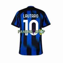 Inter Mailand fußball trikot Lautaro Martinez 10 Herren Heim 2023-2024 Kurzarm