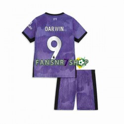 Liverpool fußball trikot Darwin Nunez 9 Kinder Ausweich 2023-2024 Kurzarm