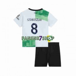 Liverpool fußball trikot Dominik Szoboszlai 8 Kinder Auswärts 2023 Kurzarm
