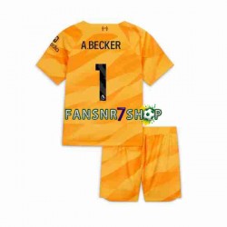 Liverpool fußball trikot A.Becker 1 Torhüter Kinder Ausweich 2023-2024 Kurzarm