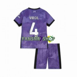 Liverpool fußball trikot Virgil van Dijk 4 Kinder Ausweich 2023-2024 Kurzarm