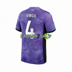Liverpool fußball trikot Virgil van Dijk 4 Herren Ausweich 2023-2024 Kurzarm