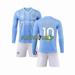Manchester City fußball trikot Grealish 10 Kinder Heim 2023-2024 Langarm