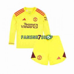 Manchester United fußball trikot Torhüter Kinder Heim 2023-2024 Langarm