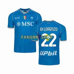 SSC Neaples fußball trikot DI LORENZO 22 Herren Heim 2023-2024 Kurzarm