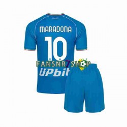 SSC Neaples fußball trikot Maradona 10 Kinder Heim 2023-2024 Kurzarm