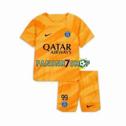 Paris Saint-Germain fußball trikot DONNARUMMA 99 Torhüter Kinder Auswärts 2023-2024 Kurzarm