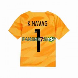 Paris Saint-Germain fußball trikot K.NAVAS 1 Torhüter Herren Auswärts 2023-2024 Kurzarm