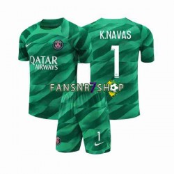 Paris Saint-Germain fußball trikot K.NAVAS 1 Torhüter Kinder Heim 2023-2024 Kurzarm