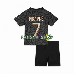 Paris Saint-Germain fußball trikot Mbappé Kylian 7 Kinder Ausweich 2023-2024 Kurzarm