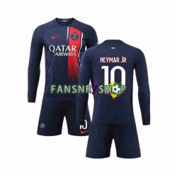 Paris Saint-Germain fußball trikot Neymar Jr 10 Kinder Heim 2023-2024 Langarm