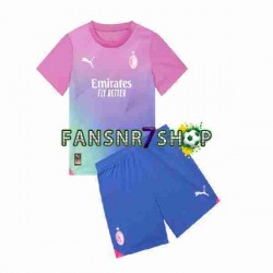 AC Mailand fußball trikot Kinder Ausweich 2023-2024 Kurzarm
