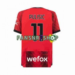 AC Mailand fußball trikot Christian Pulisic 11 Herren Heim 2023-2024 Kurzarm