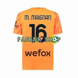 AC Mailand fußball trikot Mike Maignan 16 Torhüter Herren Auswärts 2023-2024 Kurzarm