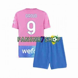 AC Mailand fußball trikot Olivier Giroud 9 Kinder Ausweich 2023-2024 Kurzarm