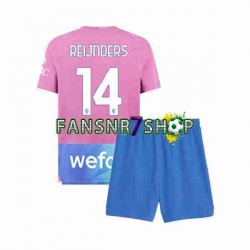AC Mailand fußball trikot Tijjani Reijnders 14 Kinder Ausweich 2023-2024 Kurzarm