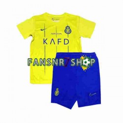 Al-Nassr fußball trikot Kinder Heim 2023-2024 Kurzarm