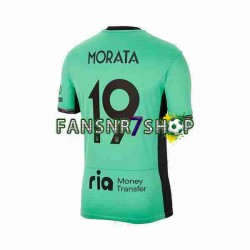 Atlético Madrid fußball trikot 2 Alvaro Morata 19 Herren Ausweich 2023-2024 Kurzarm
