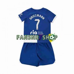 Atlético Madrid fußball trikot 2 Antoine Griezmann 7 Kinder Auswärts 2023-2024 Kurzarm