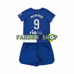 Atlético Madrid fußball trikot 2 Memphis Depay 9 Kinder Auswärts 2023-2024 Kurzarm