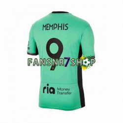 Atlético Madrid fußball trikot 2 Memphis Depay 9 Herren Ausweich 2023-2024 Kurzarm