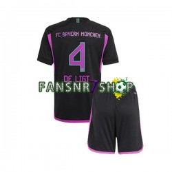 FC Bayern München fußball trikot Matthijs de Ligt 4 Kinder Auswärts 2023-2024 Kurzarm