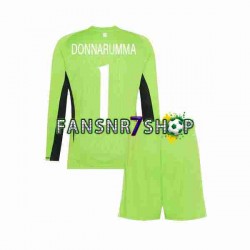 Italien fußball trikot Donnarumma 1 Torhüter Kinder Heim 2023 Langarm