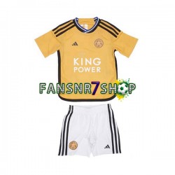 Leicester City fußball trikot Kinder Ausweich 2023-2024 Kurzarm