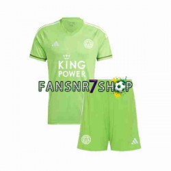 Leicester City fußball trikot Torhüter Kinder Auswärts 2023-2024 Kurzarm