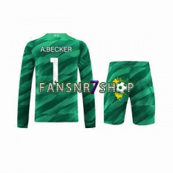 Liverpool fußball trikot A.Becker 1 Torhüter Kinder Heim 2023-2024 Langarm