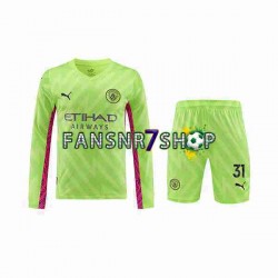 Manchester City fußball trikot Ederson Moraes 31 Torhüter Kinder Ausweich 2023-2024 Langarm
