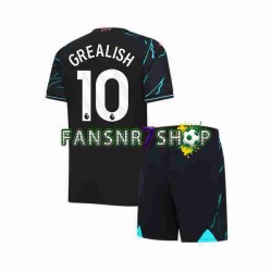 Manchester City fußball trikot Jack Grealish 10 Kinder Ausweich 2023-2024 Kurzarm