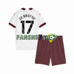 Manchester City fußball trikot Kevin De Bruyne 17 Kinder Auswärts 2023-2024 Kurzarm