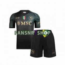 SSC Neaples fußball trikot Kinder Ausweich 2023-2024 Kurzarm