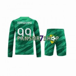 Paris Saint-Germain fußball trikot Donnarumma 99 Torhüter Kinder Heim 2023-2024 Langarm