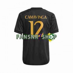 Real Madrid fußball trikot Eduardo Camavinga 12 Herren Ausweich 2023-2024 Kurzarm
