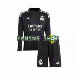 Real Madrid fußball trikot Torhüter Kinder Auswärts 2023-2024 Langarm